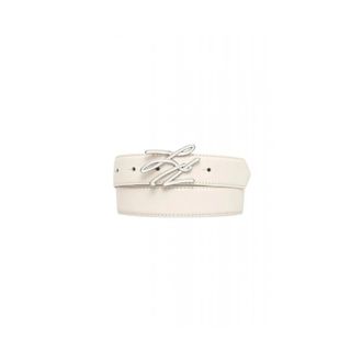 Karl Lagerfeld K/Autograph Enamel Belt - unisex - Riemen - Beige - 95 CM - Leer - Accessoires