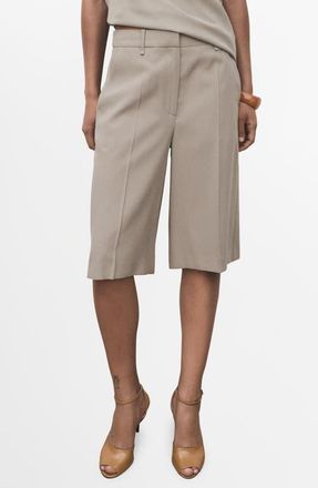Mango Bermuda Shorts in Grey at Nordstrom, Size 4