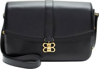 Balenciaga Black Leather Lady Medium Flap Bag (Authentic Pre-Loved)