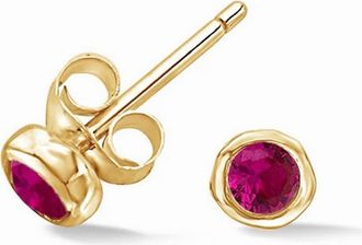 Dower & Hall 3mm Ruby Dewdrop Studs in Yellow Gold Vermeil at Nordstrom