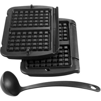 T-fal Juego De 2 Placas Para Gofres + Cuchar&oacute;n Xa723812, Xa724810