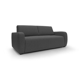 Divani.Store Duna Sof&aacute; Cama Convertible Con Colch&oacute;n De 20 Cm De Tela Suave Flameada E Impermeable 195 Cm (mat. 140x197) Antracita