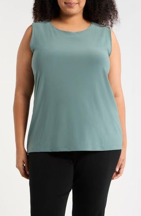 Vikki Vi Scoop Neck Tank in Sage at Nordstrom, Size 3 X
