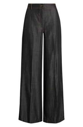 Elie Tahari The Madison Wide Leg Jeans in Dark Denim at Nordstrom, Size 16