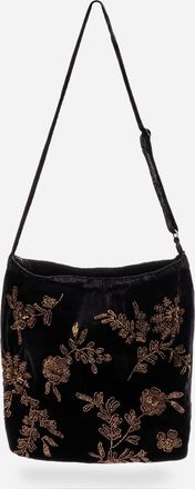 Johnny Was Femke Velvet Tote Bag In Black