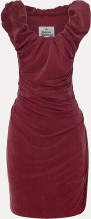 Vivienne Westwood Mini Ginnie Amber Jersey Dress Cupro Jrsy Tartan XS Women