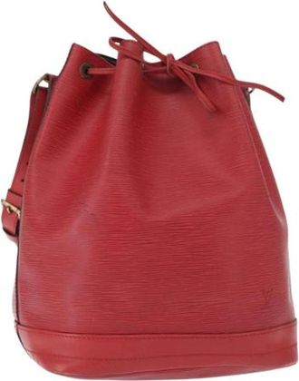 Louis Vuitton Pre-owned Vintage Bucket Bag - Dames - Vintage Tas - Rood - ONE Size - Leer - Vintage
