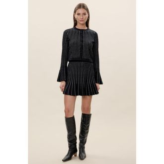 Rebecca Taylor Dorothy Sweater Skirt in Black at Nordstrom, Size X-Small