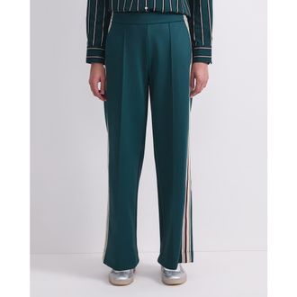 Sportscraft Lina Track Wide-Leg Trousers in Dark Jade at Nordstrom, Size 14