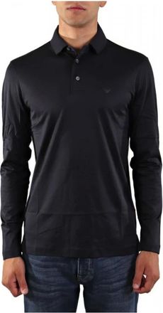 Emporio Armani Heren, Tops, Blauw, Maat: XL Katoen