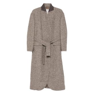 Brunello Cucinelli Coats Brown, White