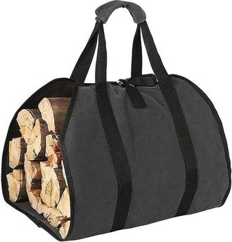 No Brand Bolsa Para Almacenar Le&ntilde;a - Bolsa Para Le&ntilde;a De Camping - Bolsa Para Almacenar Le&ntilde;a Al Aire Libre - Bolsa De Almacenamiento Port&aacute;til - Bolsa De Tela Ox
