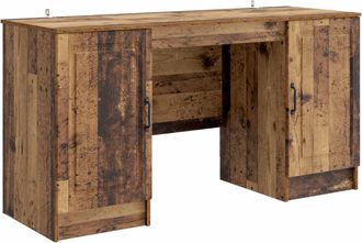 vidaXL Escritorio Madera Envejecida 142,5 X 50 X 75 Cm Vidaxl