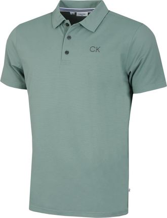 Calvin Klein Mens Central Eco Polo Shirt - Sage - XXXXL