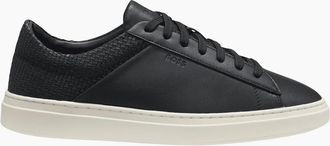 HUGO BOSS Mens Keiren Tenn Black/White Low Top Trainers - Size: 10