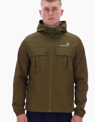 Sergio Tacchini Mens Sergio Tacchini Calisti Hooded Jacket - Green - Size: 44/Regular