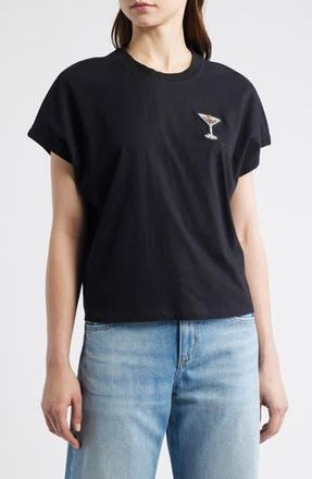 BOSS Emason Rhinestone Embellished Cotton Graphic T-Shirt in Blk at Nordstrom Rack, Size X-Small