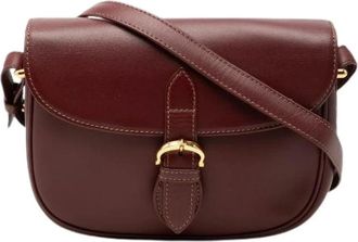 Cartier Pre-owned Leren Schoudertas - Dames - Vintage Schoudertas - Rood - ONE Size - Leer - Vintage
