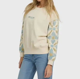 Billabong Atlas Tide Kendal Crewneck Pullover Sweater In Whitecap