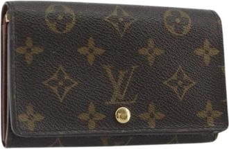 Louis Vuitton Pre-owned Porte Monnaie Billets Tresor Portemonnee - Dames - Vintage Accessoires - Bruin - ONE Size - Vintage