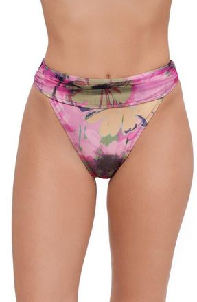 Steve Madden Shirred Hipster Bikini Bottoms in Multi at Nordstrom, Size X-Large