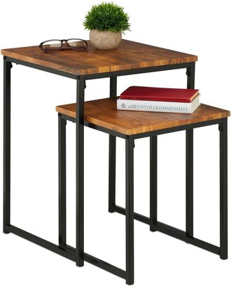 Relaxdays Beistelltisch »2er Set«