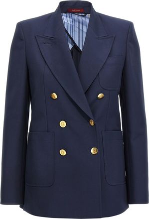 Gucci Double-Breasted Blazer Blazers Blu-Donna