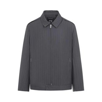 Yohji Yamamoto Heren, Jassen, Grijs, Maat: XL Wol