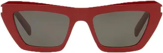 Saint Laurent SL467003 Cat-Eye Sunglasses - Red