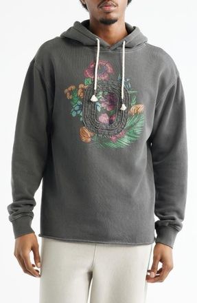 Overtime Summer Graphic Hoodie in Black at Nordstrom, Size Xx-Large