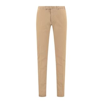 THE (ALPHABET) Pantalones Cl&aacute;sicos de Sarga - Trousers - Hombre - Marr&oacute;n - L
