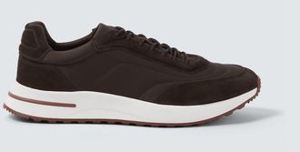 Loro Piana Week End Walk suede-trimmed sneakers
