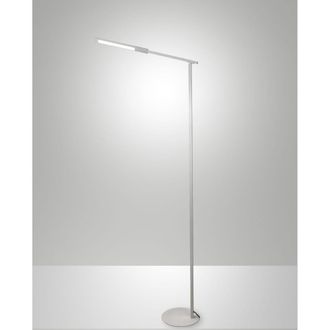 Fabas Luce L&aacute;mpara de pie orientable de metal blanco h130 cm 10w cct fabas