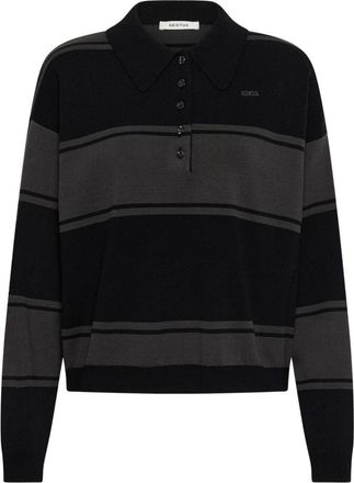Gestuz GZsilda Poloshirt - Dames - Polos - Zwart - XL - Polyester - Tops