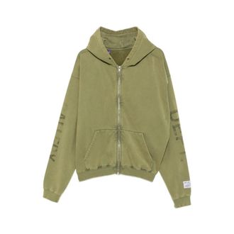 Gallery Dept. Zip-throughs, male, Green, Size: 2XL Logo-print Zip-fastening Hoodie