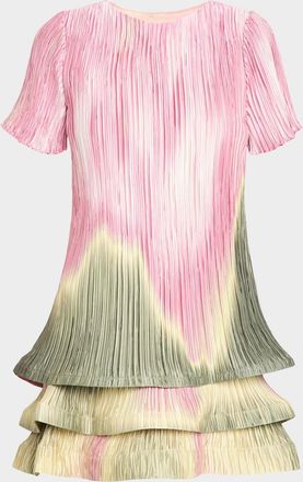 SIMKHAI Zenon Short-Sleeve Mini Dress