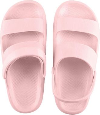 Generic Womens Flip Flops with Strap Back for Men and Women Bathing Shoes Casual Cloud Shoes Flat Super Soft Summer Shoes Wide Feet Bath Mules Beach Shower fo