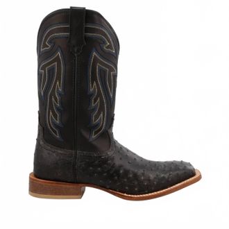 Ariat Mens Twisted X Ostrich Boots In Black