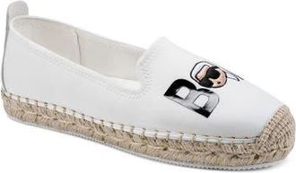 Karl Lagerfeld Michaela Bonjour Espadrille in Bright White at Nordstrom, Size 8.5