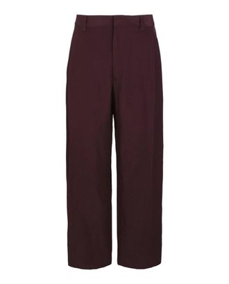 Ferragamo Mens Relaxed Tailored Trousers In Plum
