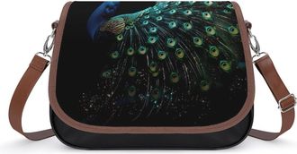Generic Peacock Crossbody Bags for Women Shoulder Messenger Bag Purse Handbags