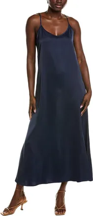 POINT Point Satin Slip Dress