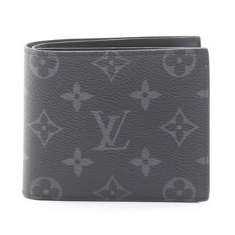Louis Vuitton Monogram Eclipse Black Monogram Eclipse Coated Canvas Wallet (Bi-Fold) (Pre-Owned)