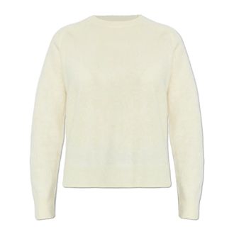 AllSaints Cashmere Knitwear, female, Yellow, Size: XS Rebel Cashmere Crew Neck Jumper