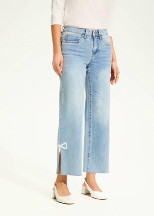 FDJ Olivia Wide Ankle Jeans In Light Blue