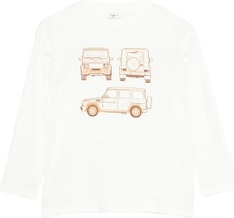 Il Gufo graphic-print T-shirt - kids - Cotton - 10 - White