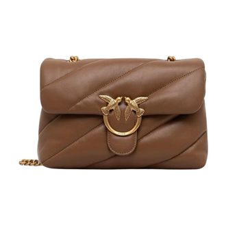 Pinko Love Puff Classic Crossbody Bag - Bags - Mujer - Marr&oacute;n - ONE SIZE