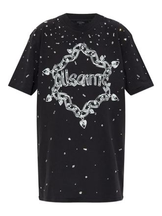 AllSaints Drip Scatter embellished mini dress - Black