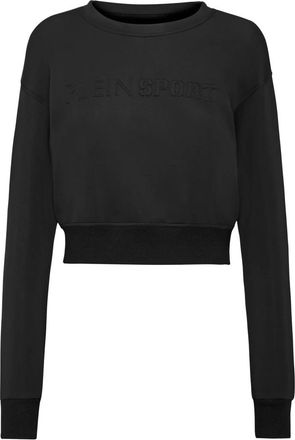 Plein Sport Dames, Sweatshirts & Hoodies, Zwart, Maat: 2XL Poliester