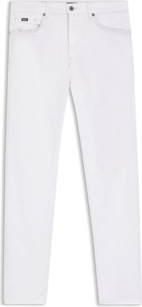 BOSS Five-pocket jeans in white stretch denim